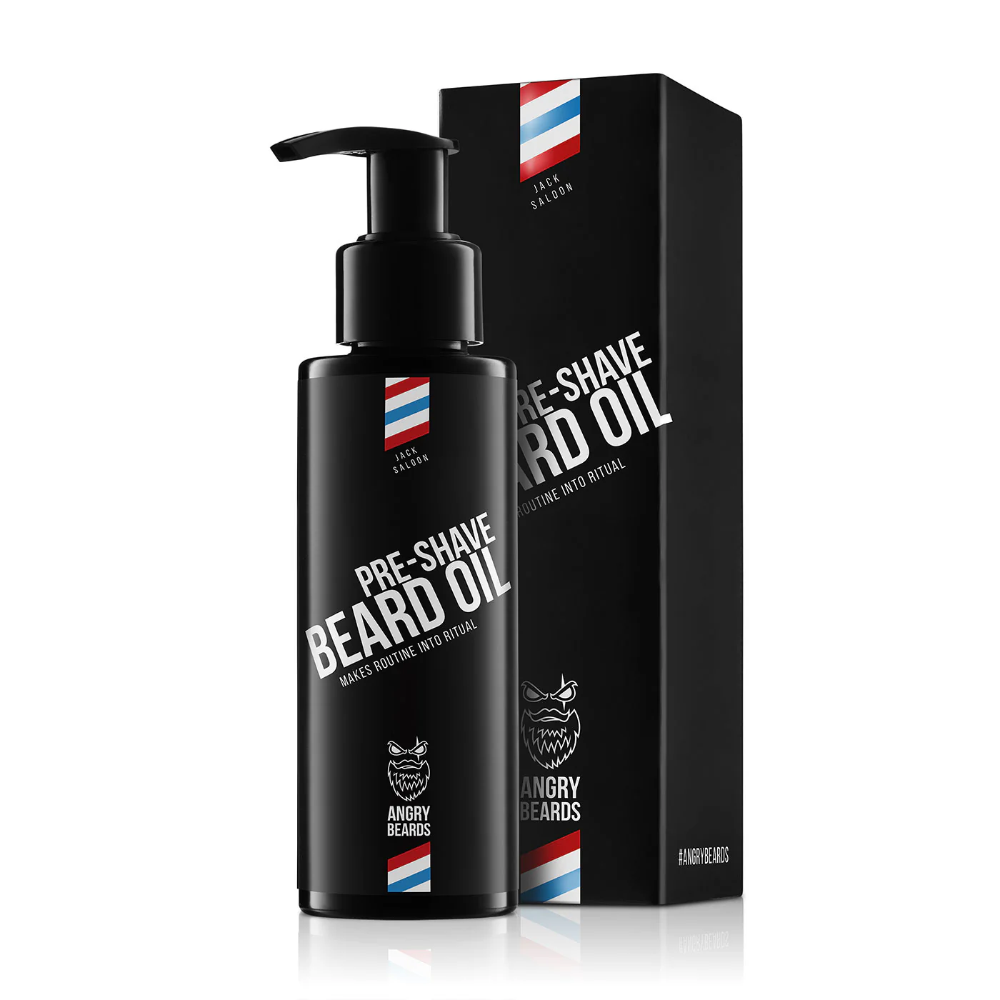 Angry Beards Jack Saloon Pre-Shave Oil Barberolje 100ml